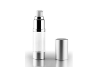 Lege Zilveren Kosmetische de Zeeproom van Flessen Slanke Stijlen Verpakking Zonder lucht