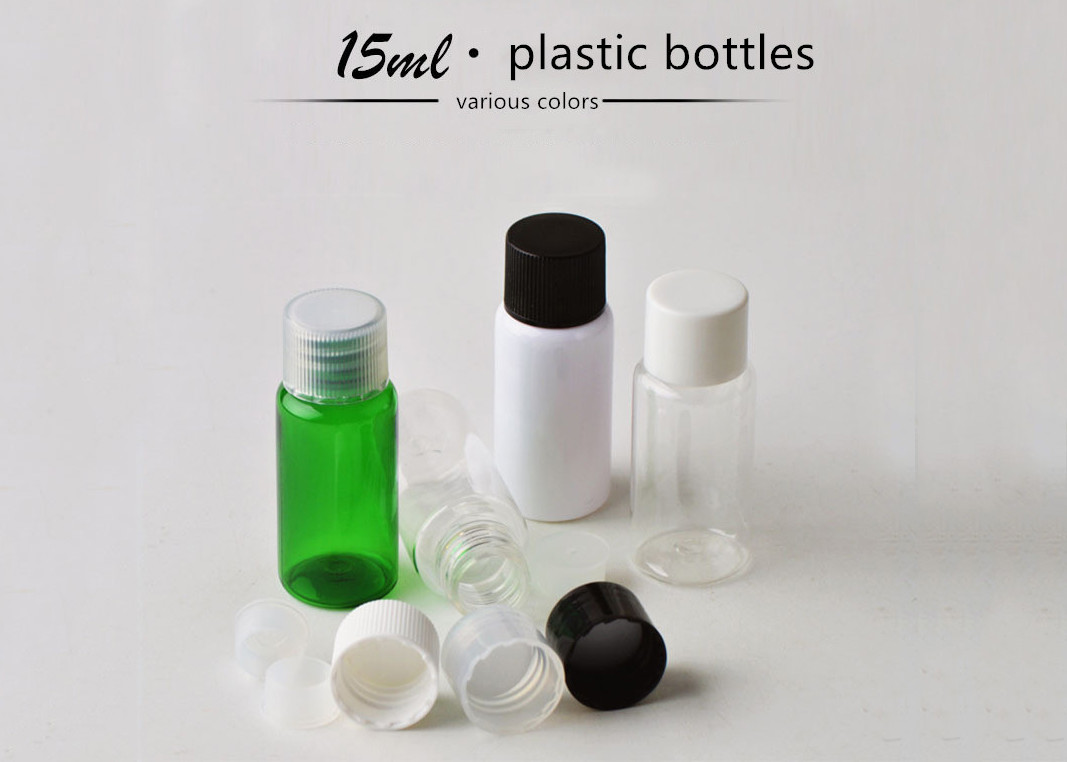 Leeg Rond Vlak het HUISDIERENpp Materiaal van Vorm Plastic Kosmetisch Flessen voor Persoonlijke verzorgingproducten