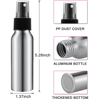 Zilveren Zwarte van de de Flessen Draagbare Kosmetische Fijne Mist van de Aluminiumnevel de Nevelflessen