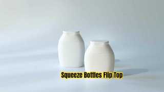 Ontdek waarom u kiest voor HDPE 40 ml 60 ml plastic fles, flip-cover food-grade knijpfles met flip-top dop