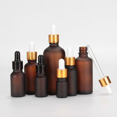 Plastic cosmetische oliefles met warm stempelen / etiket / zijschermprinten