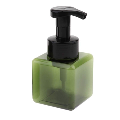 Plastic lege doorzichtige Amber PETG Shampoo Verpakking Vierkante Plastic zeep schuim fles