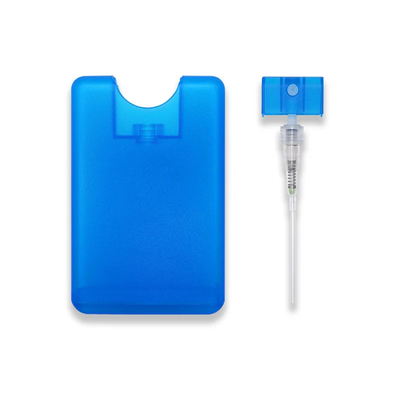 Kredietkaartgrootte Cosmetische verpakking Plastic parfumfles met aangepast logo Pompsprayer