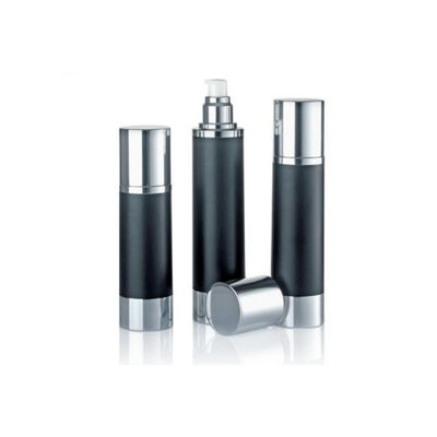 Luxe geanodiseerde aluminium pomp zonder lucht fles fles leeg cosmetisch vacuüm premium huidverzorging serum container meerdere capaciteit