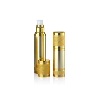 Luxe geanodiseerde aluminium pomp zonder lucht fles fles leeg cosmetisch vacuüm premium huidverzorging serum container meerdere capaciteit