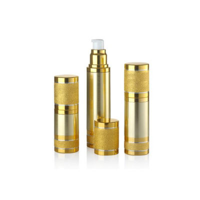 Luxe geanodiseerde aluminium pomp zonder lucht fles fles leeg cosmetisch vacuüm premium huidverzorging serum container meerdere capaciteit