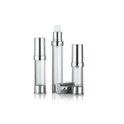 Luxe geanodiseerde aluminium pomp zonder lucht fles fles leeg cosmetisch vacuüm premium huidverzorging serum container meerdere capaciteit
