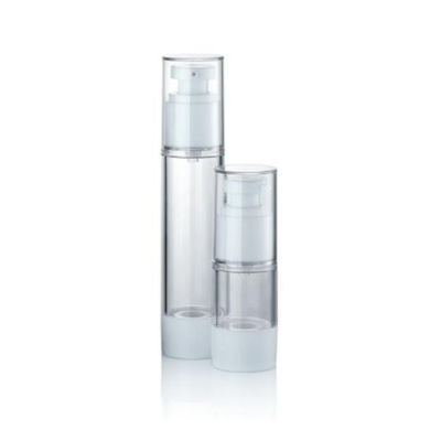 Op maat gemaakte 15 ml 30 ml 50 ml Plastic Airless Pump Vacuum Cosmetische fleslekkestof gecontroleerde dispensatie crème lotion verpakking