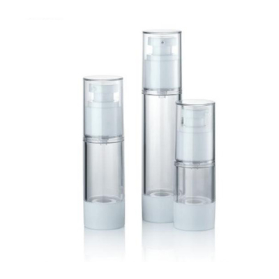 Plastic luchtloze fles met vacuümpomp 15 ml 30 ml 50 ml 80 ml & 100 ml