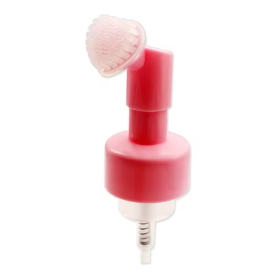 Persoonlijke verzorgingsproducten 43 mm Roze hartvorm Silicone borstel schuimpomp met opdracht op maat