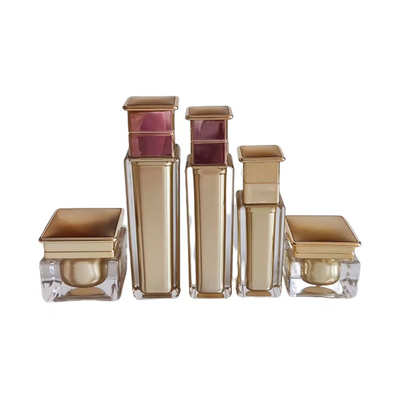 Ronde Duidelijke 50 ml Cream Leeg Plastic Lotion Fles Acryl Cream Jar Set