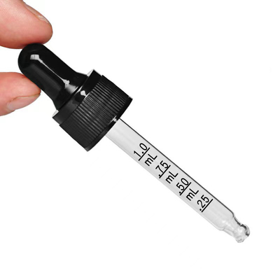 Gebruikelijke 20 mm Pp plastic glazen drupper met tikmerk voor nauwkeurige metingen