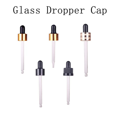 18mm 20mm 24mm goud zilver sluiting glasdrupper voor essentiële olie fles