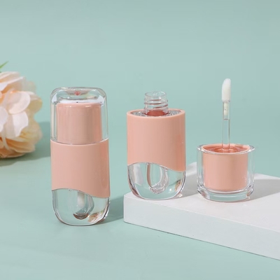 Custom 3.5G lege lippenstift buis met rubberen zegel schroef sluiting Plastic Lip Balm buis voor cosmetische container Plastic verpakking