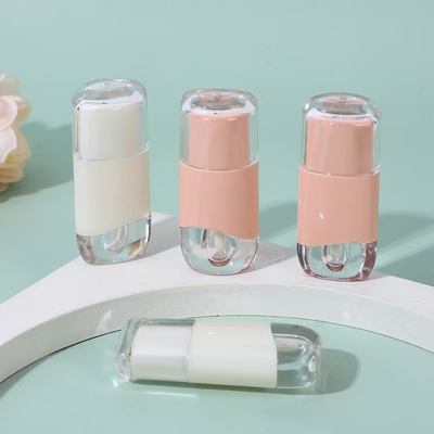 Custom 3.5G lege lippenstift buis met rubberen zegel schroef sluiting Plastic Lip Balm buis voor cosmetische container Plastic verpakking