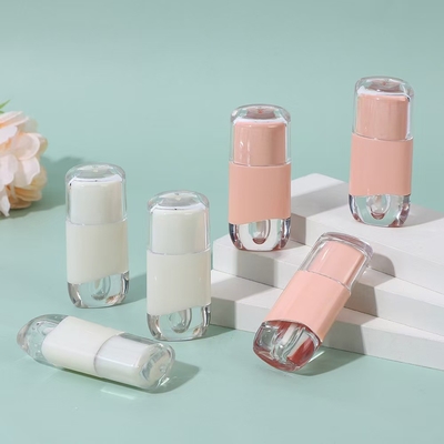 Custom 3.5G lege lippenstift buis met rubberen zegel schroef sluiting Plastic Lip Balm buis voor cosmetische container Plastic verpakking