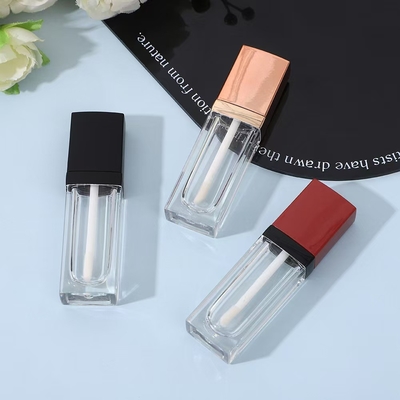 Custom 3G lege gebovelde mond Lipstick buis met rubberen zegel schroef sluiting Plastic Lip Balm buis voor cosmetische container