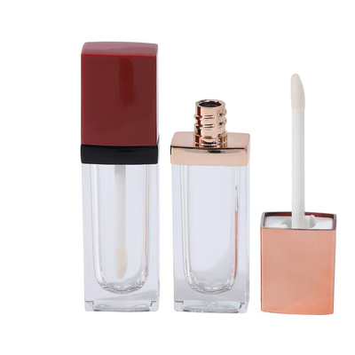 Custom 3G lege gebovelde mond Lipstick buis met rubberen zegel schroef sluiting Plastic Lip Balm buis voor cosmetische container