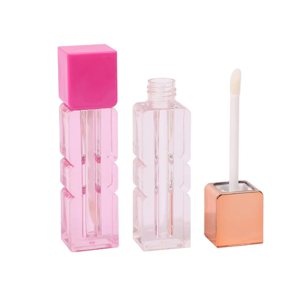 Custom 3.5g 5g lege lippen lippenstift buis met rubberen zegel schroef sluiting plastic lippenstift buis voor cosmetische container verpakking