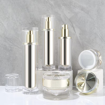 100 ml Acryl Airless Pump Gezichtslotion Cosmetica Fles Creme Jar Set