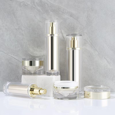 100 ml Acryl Airless Pump Gezichtslotion Cosmetica Fles Creme Jar Set