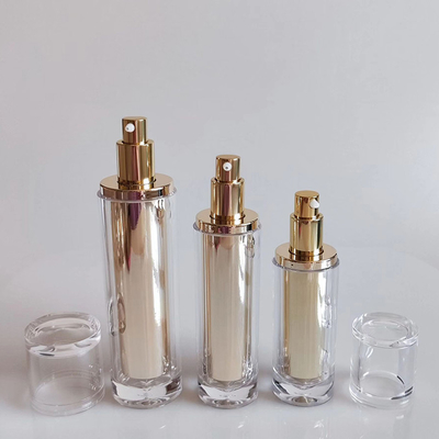 Ronde fles met paarse kegel Cosmetische verpakkingsset Cosmetische pot
