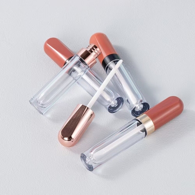DIY 4g lege ronde mond Lipstick buis met rubberen zegel schroef sluiting Plastic Lipbalm buis voor cosmetische container verpakking