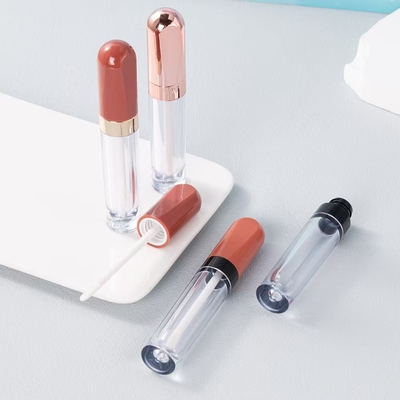 DIY 4g lege ronde mond Lipstick buis met rubberen zegel schroef sluiting Plastic Lipbalm buis voor cosmetische container verpakking