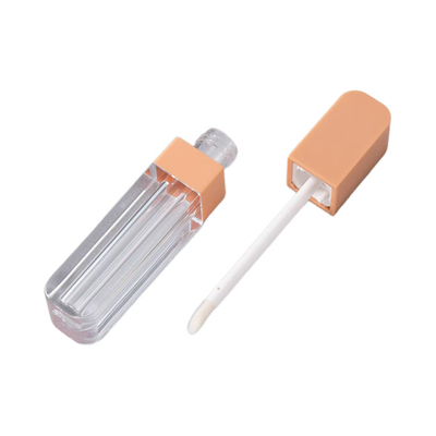 Metalen materiaal Type 3G Leeg gebovelde mond Lipstick buis met rubberen zegel schroef sluiting Plastic Lipbalm buis voor cosmetische container