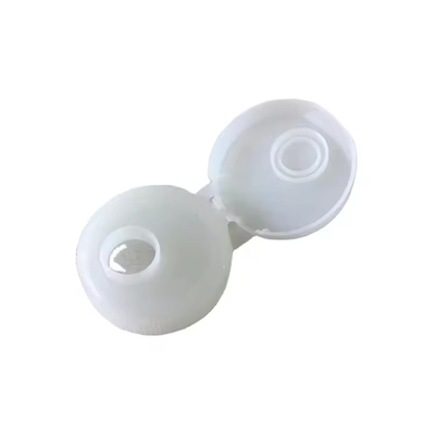 Schroef shampoo fles Duidelijk plastic deksel met gladde aluminium flip top en push pull cap