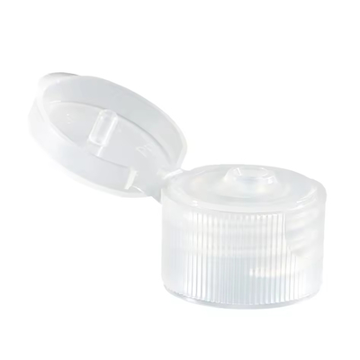 Schroef shampoo fles Duidelijk plastic deksel met gladde aluminium flip top en push pull cap
