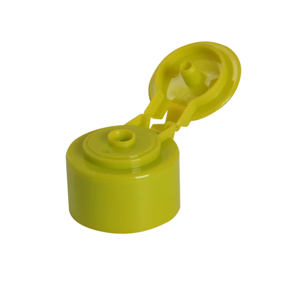 20 mm zwarte geribbelde flip top caps plastic schroef top cap voor vloeibare zeep