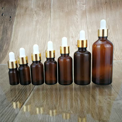 Transparante bruine essentiële oliefles 5 ml 10 ml 15 ml 20 ml 30 ml 50 ml 100 ml voor aromatherapie