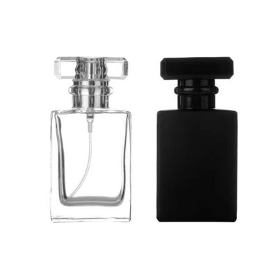 Matt Black 30 ml 50 ml 100 ml glazen fles met parfummist