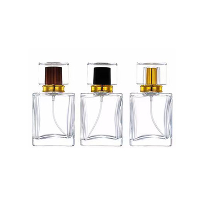 30 ml 50 ml 75 ml kubusvormig glas Parfum mist fles met glanzende dop