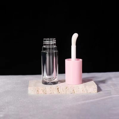 Gloss lege buizen Custom Logo Zwarte container met borstel 5ml Lip Gloss Tube Gradient Lip
