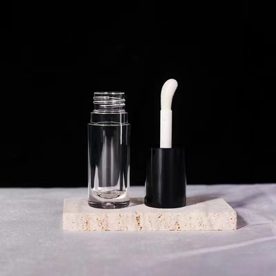 Gloss lege buizen Custom Logo Zwarte container met borstel 5ml Lip Gloss Tube Gradient Lip
