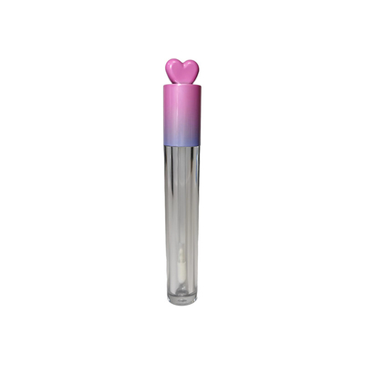 Zwarte lipglossbuis met schroefkap sluiting Zwarte doos met aangepast logo