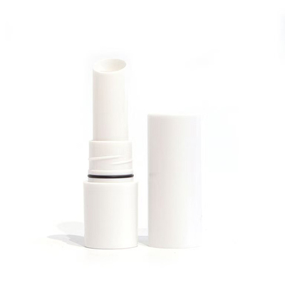 Metalen lippenstiftbuis met schermprinter Lipgloss-container en plastic balsembuis sluiting