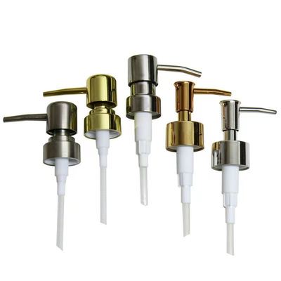 24/28 mm Lotion pomp hoofd Aluminium pers pomp geschikt voor cosmetische lotion fles of Body Lotion