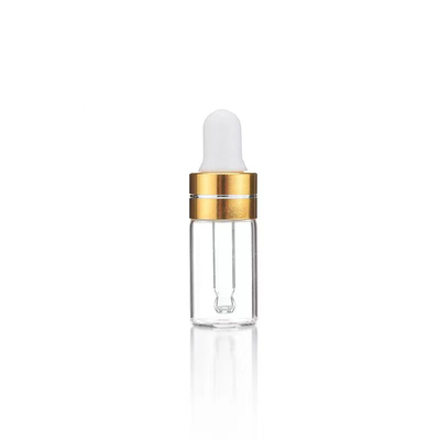 Essentiële olie fles 5ml 10ml 15ml 20ml 30ml 50ml 100ml met transparante goudkleur