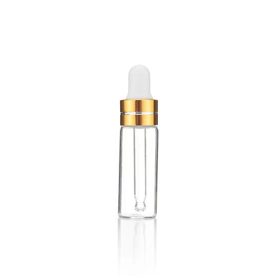Essentiële olie fles 5ml 10ml 15ml 20ml 30ml 50ml 100ml met transparante goudkleur