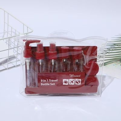 50 ml reisflesset lekvrije reisflesset shampoo lotion vloeistof set op vliegtuig