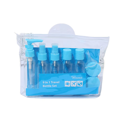 50 ml reisflesset lekvrije reisflesset shampoo lotion vloeistof set op vliegtuig