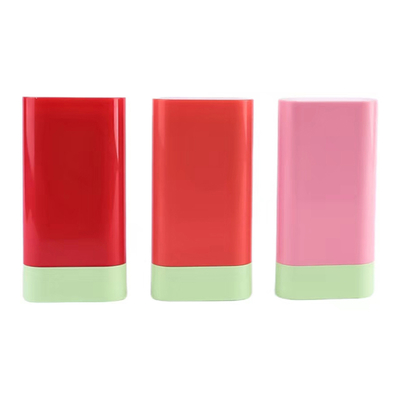 Aangepaste hoogwaardige 10g lege blush stick fles deodorant balsem stick top rotatie cosmetische plastic verpakking container herbruikbaar