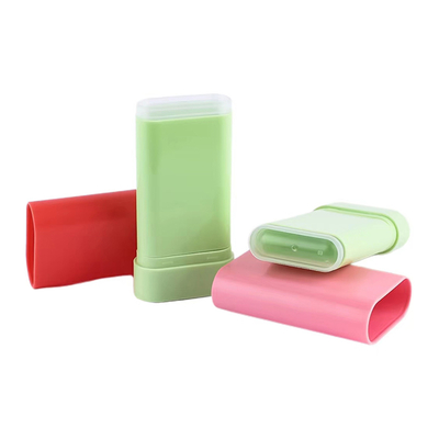 Aangepaste hoogwaardige 10g lege blush stick fles deodorant balsem stick top rotatie cosmetische plastic verpakking container herbruikbaar