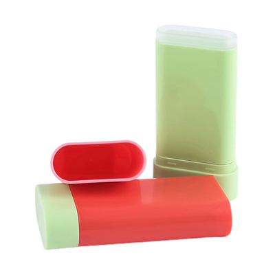 Aangepaste hoogwaardige 10g lege blush stick fles deodorant balsem stick top rotatie cosmetische plastic verpakking container herbruikbaar