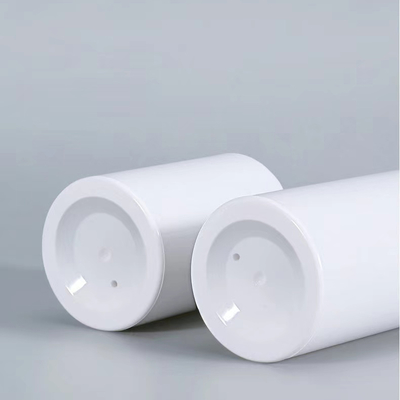 Witte Kleur Crimp Pomp Airless Dispenser Fles Met 30ml 50ml 80ml 100ml Ondersteuning Maatwerk