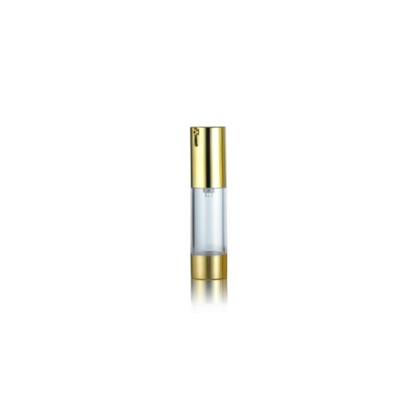 15 ml 30 ml 50 ml plastic luchtloze pompfles voor cosmetica aangepast logo geaccepteerd