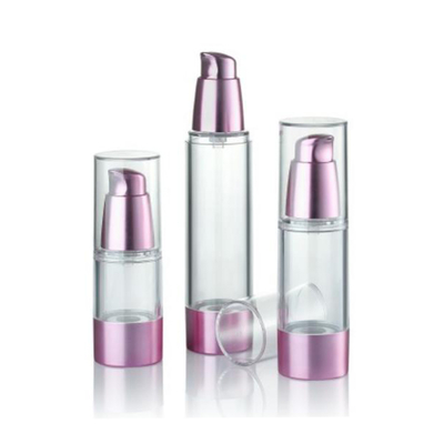 Rose Gold 15ml Luchtdichte Pompfles Met Hoogwaardig Kunstwerk Ondersteuning Maatwerk